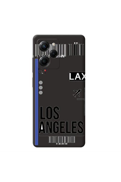 Other Xiaomi Poco X5 Pro Los angeles Black Colored Silicone TPU Θήκη