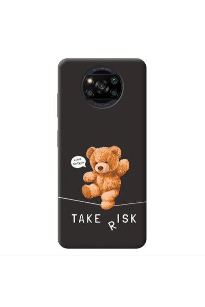 Other Xiaomi Poco X3 /X3 Pro Take risk Black Colored Silicone TPU Θήκη