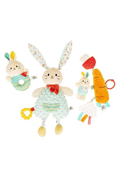 OEM Set jucarii senzoriale Jollybaby iepurasi senzoriali, cu texturi tactile ...