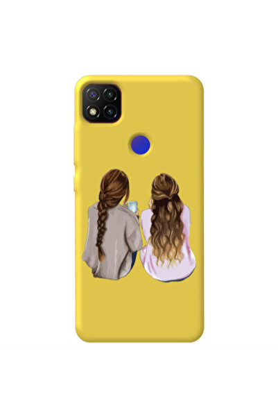 Other Xiaomi Redmi 9c Friends Yellow Colored Silicone TPU Θήκη
