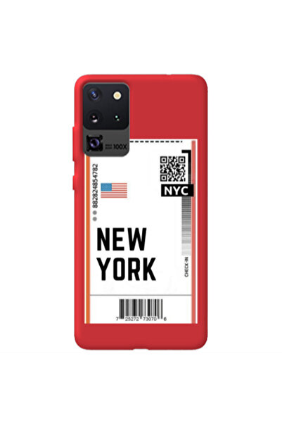 Other Samsung S20 Ultra New York NYC Red Colored Silicone TPU Θήκη