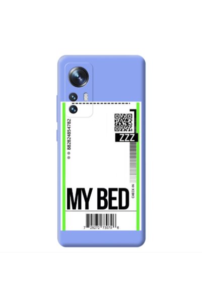 Other Xiaomi Mi 12 My Bed ZZZ Light Purple Colored Silicone TPU Θήκη