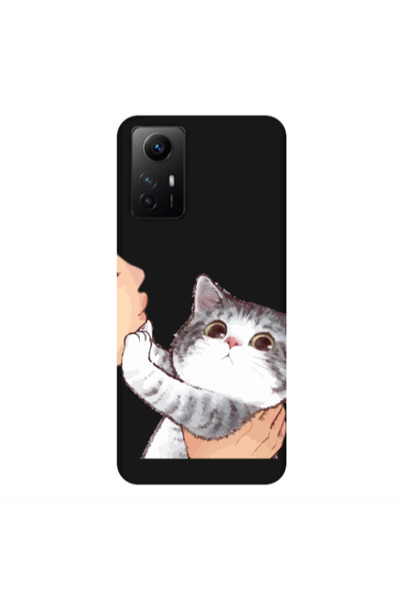 Other Xiaomi Redmi Note 12s No Kiss Black Colored Silicone TPU Θήκη