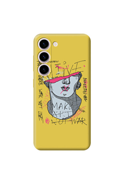 Other Samsung S23 Plus Make art Yellow Colored Silicone TPU Θήκη
