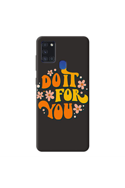 Other Samsung A21S Do it For You Black Colored Silicone TPU Θήκη