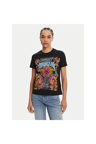 VERSACE JEANS COUTURE Γυναικείο T-Shirt 78HAHC03 CJ01C Μαύρο