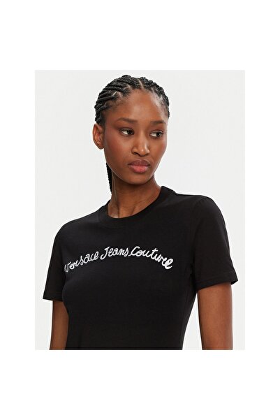VERSACE JEANS COUTURE Γυναικείο T-Shirt 78HAHC08 CJ02C Μαύρο