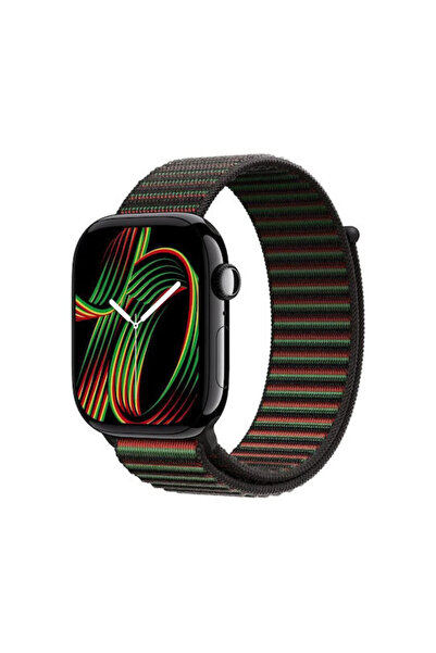 OEM Λουράκι Νάιλον Apple Watch 44 45 46 49mm Μαύρο Unity