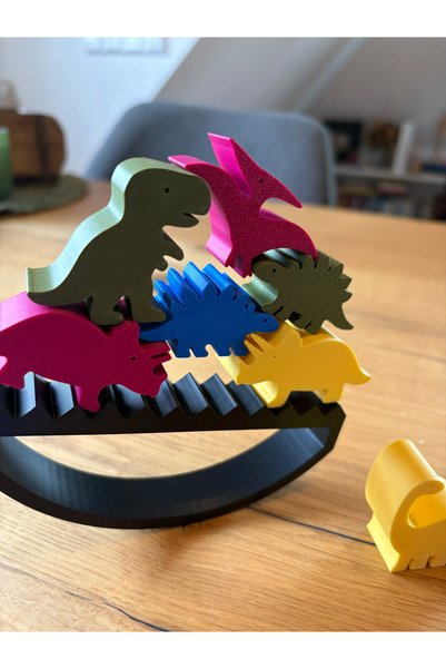 MF3D STUDIO Dino Denge Oyun Seti (Aile Oyun Seti , Denge Eğitimi)