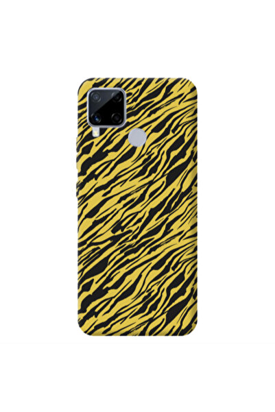 Other Realme C25 Black zebra Yellow Colored Silicone TPU Θήκη