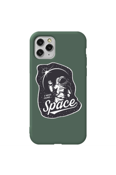 Other Apple iPhone 11 Pro I need more spacee Dark Green Colored Silicone TPU ...