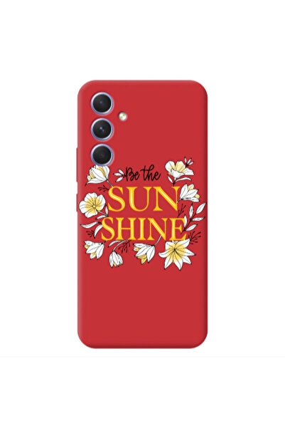 Other Samsung A54 Sun Shine Red Colored Silicone TPU Θήκη