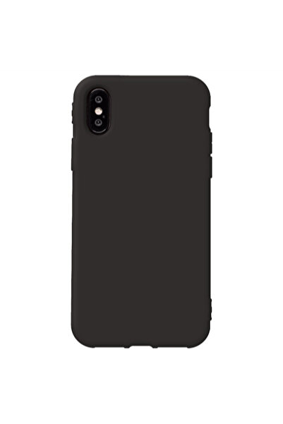 Other Apple iPhone Xs -case Black Colored Silicone TPU Θήκη