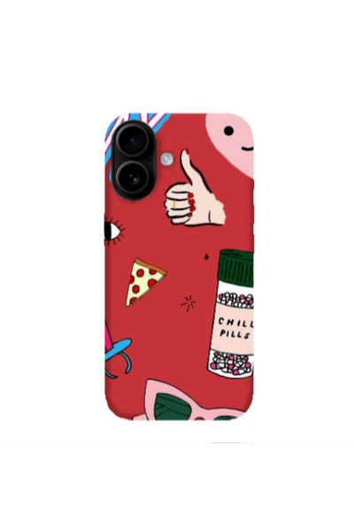 Other Apple Iphone 16 plus Chill Red Colored Silicone TPU Θήκη