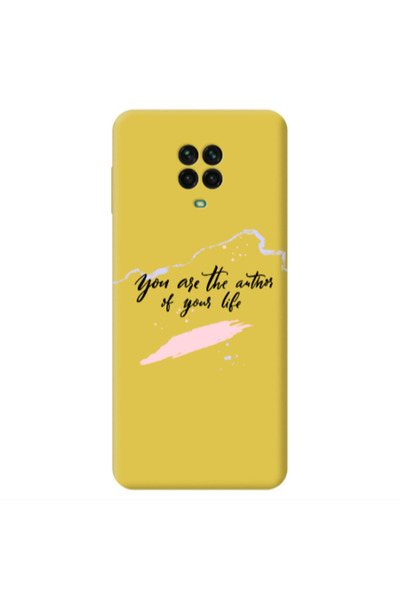 Other Xiaomi Redmi Note 9 Pro You are the authors Yellow Colored Silicone TPU...