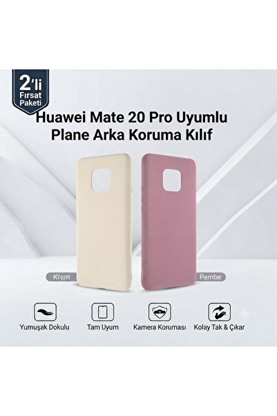Nettech Huawei Mate 20 Pro Uyumlu 2'li Fırsat Paketi – Arka Koruma Kılıf Seti
