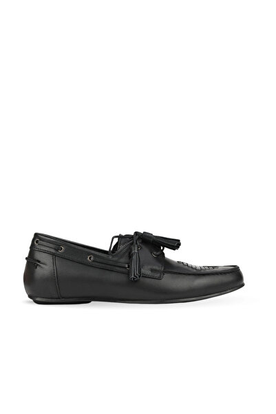BUENO Black Leather Women's Casual Shoes