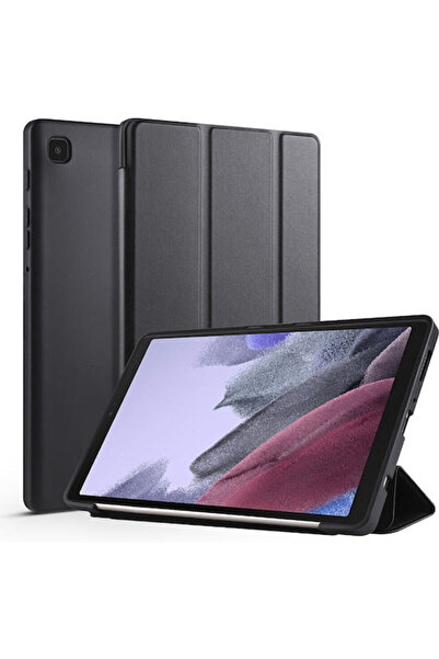 OEM Smartcase Τριπλό Αναδιπλούμενο Κάλυμμα Μαύρο για Galaxy Tab A7 Lite