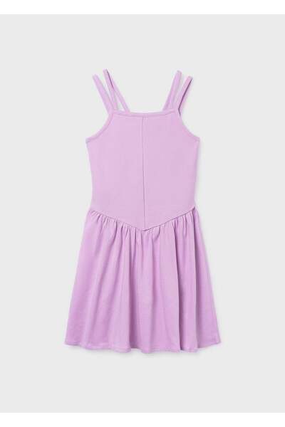 MAYORAL Girl's Combed Cotton Dress Purple