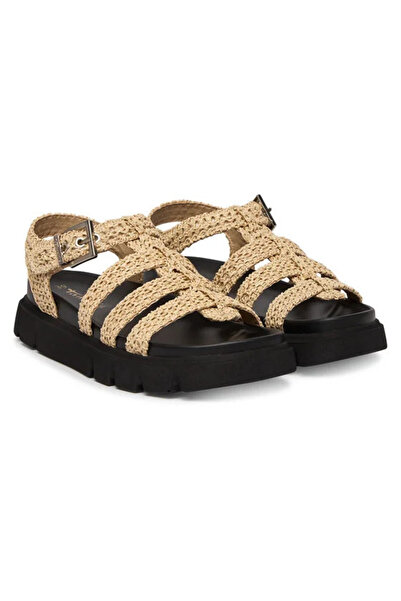 Tamaris Sandale dama Tamaris, bej cu talpa neagra, marimea 40