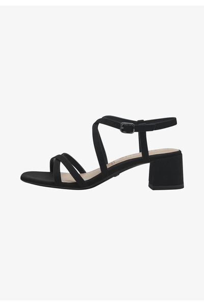 Tamaris Women's Sandals , Tamaris, black, eco- Leather , size 38