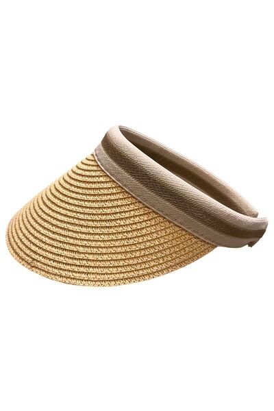 AXE SPORTSWEAR Women's Straw Visor Hat Sun Protection Visor Beach Tennis Hat