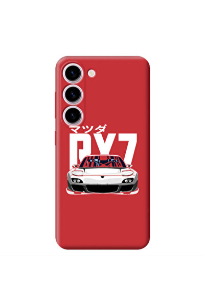 Other Samsung S23 Plus Car Rx7 Red Colored Silicone TPU Θήκη