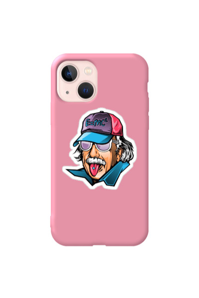 Other Apple iPhone 13 Einstein Pink Colored Silicone TPU Θήκη