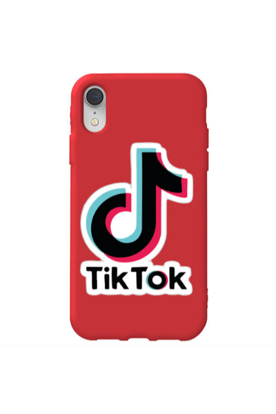 Other Apple iPhone Xr Tik Tok Red Colored Silicone TPU Θήκη