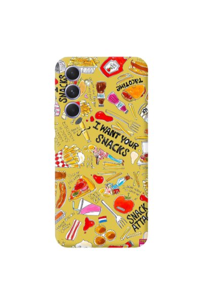Other Samsung A26 Snack attack Yellow Colored Silicone TPU Θήκη