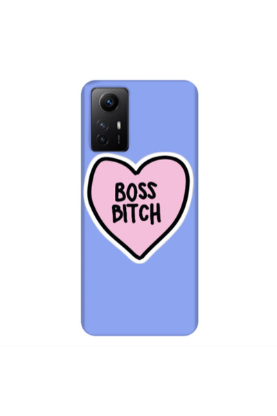 Other Xiaomi Redmi Note 12s Boss Bitch Light Purple Colored Silicone TPU Θήκη