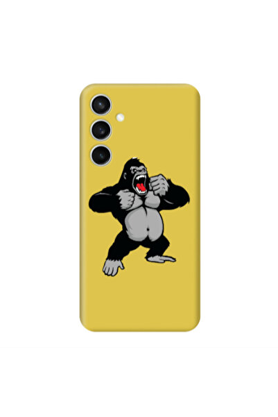 Other Samsung S24 Plus Angry Gorilla2 Yellow Colored Silicone TPU Θήκη