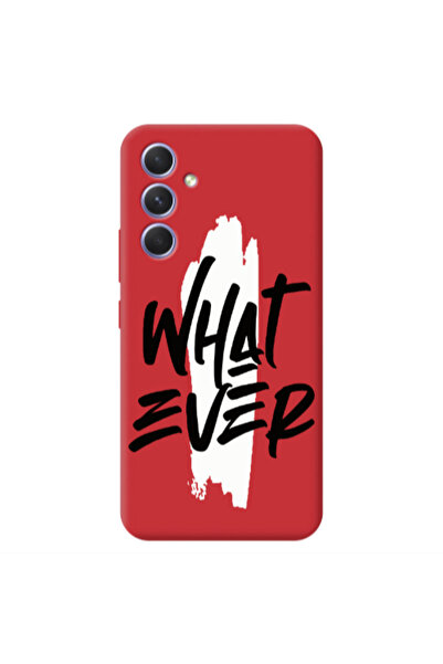 Other Samsung A35 What Ever Red Colored Silicone TPU Θήκη