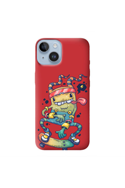 Other Apple iPhone 14 Plus Dangerous task Red Colored Silicone TPU Θήκη
