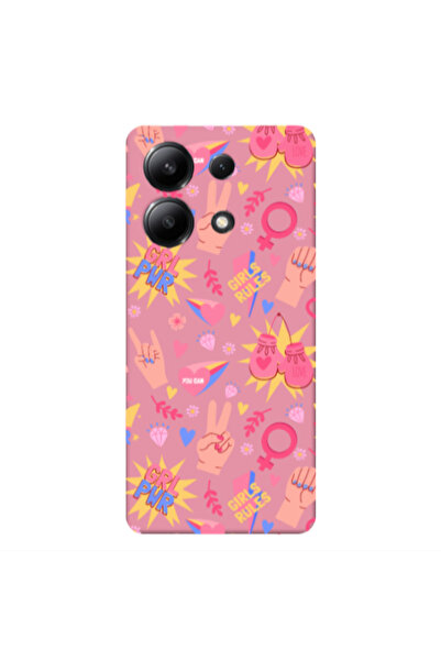 Other Xiaomi Redmi Note 13 4G Grl Pwr 2 Pink Colored Silicone TPU Θήκη