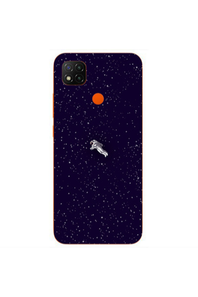Other Xiaomi Redmi 9c Astronaut And Stars Transparent Silicone TPU Θήκη