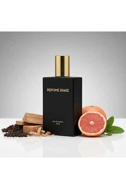 PERFUME SHAKE Men's Woody Spicy Eau de Parfum 50ml, Orange Vetiver Cedar, Long Lasting Earthy Fragrance for Men