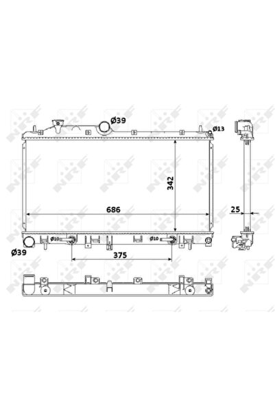 NRF Radiator Racire Motor SUBARU FORESTER