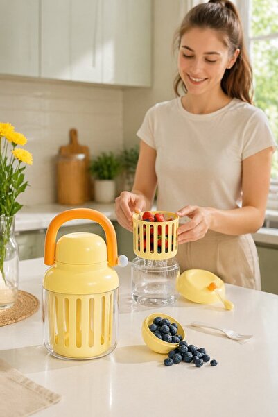 Generic 1 Pack Bpa Free Plastic Leakproof Fruit Storage Cup Drainer Basket Po...