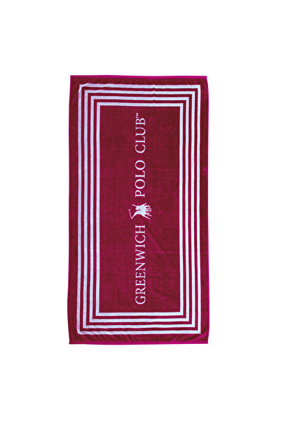 Greenwich Polo Club Πετσετα Θαλασσης 90χ170 4055 Red, White 90x170