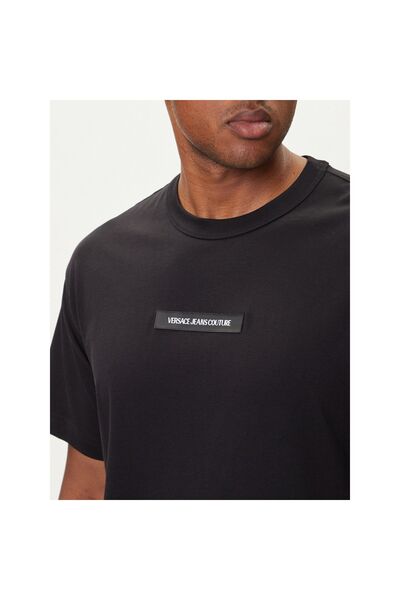 VERSACE JEANS COUTURE Ανδρικό T-shirt 79GAHT02 CJ00T Μαύρο