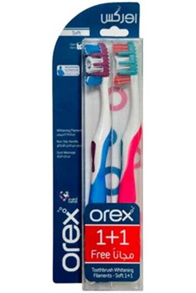 Orex Toothbrush Spiral Filaments Soft 1+1 Red+Blue