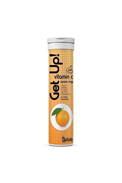 Uplab Pharmaceuticals Get Up Βιταμίνη C 1000mg Πορτοκάλι 20 Δισκία