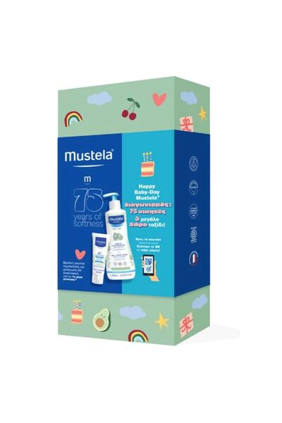 Mustela Προσφορά Happy Baby-Day 75 Χρόνια Απαλότητας - Πακέτο με 2 Προϊόντα γ...