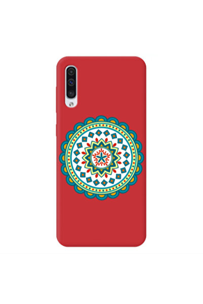 Other Samsung A50 Mandala D11 Red Colored Silicone TPU Θήκη