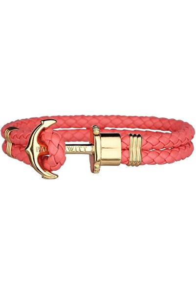 PAUL HEWITT Brățară Dama Paul Hewitt, roz, 18-19cm, din piele si otel inoxidabil