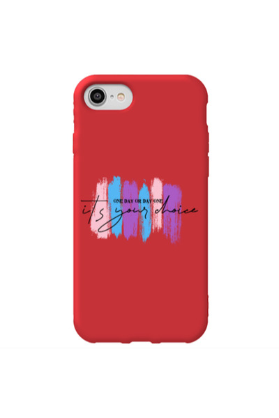 Other Apple iPhone 7 One Day Or Day One Red Colored Silicone TPU Θήκη