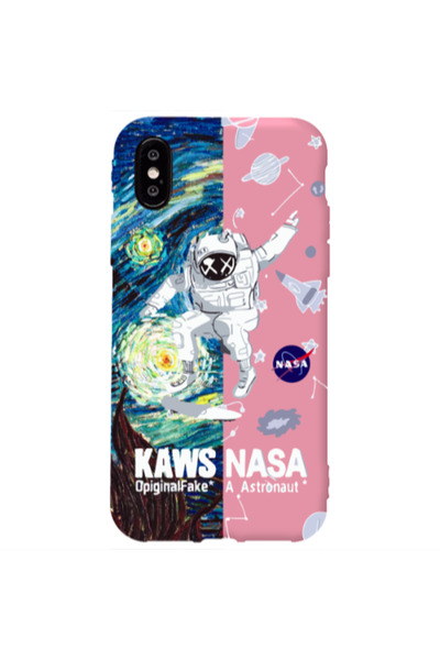 Other Apple iPhone X Kaws Pink Colored Silicone TPU Θήκη