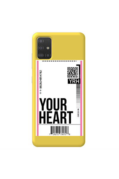 Other Samsung A51 Your Heart YRH Yellow Colored Silicone TPU Θήκη