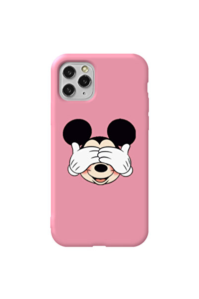 Other Apple iPhone 11 Pro Mickeyy Pink Colored Silicone TPU Θήκη